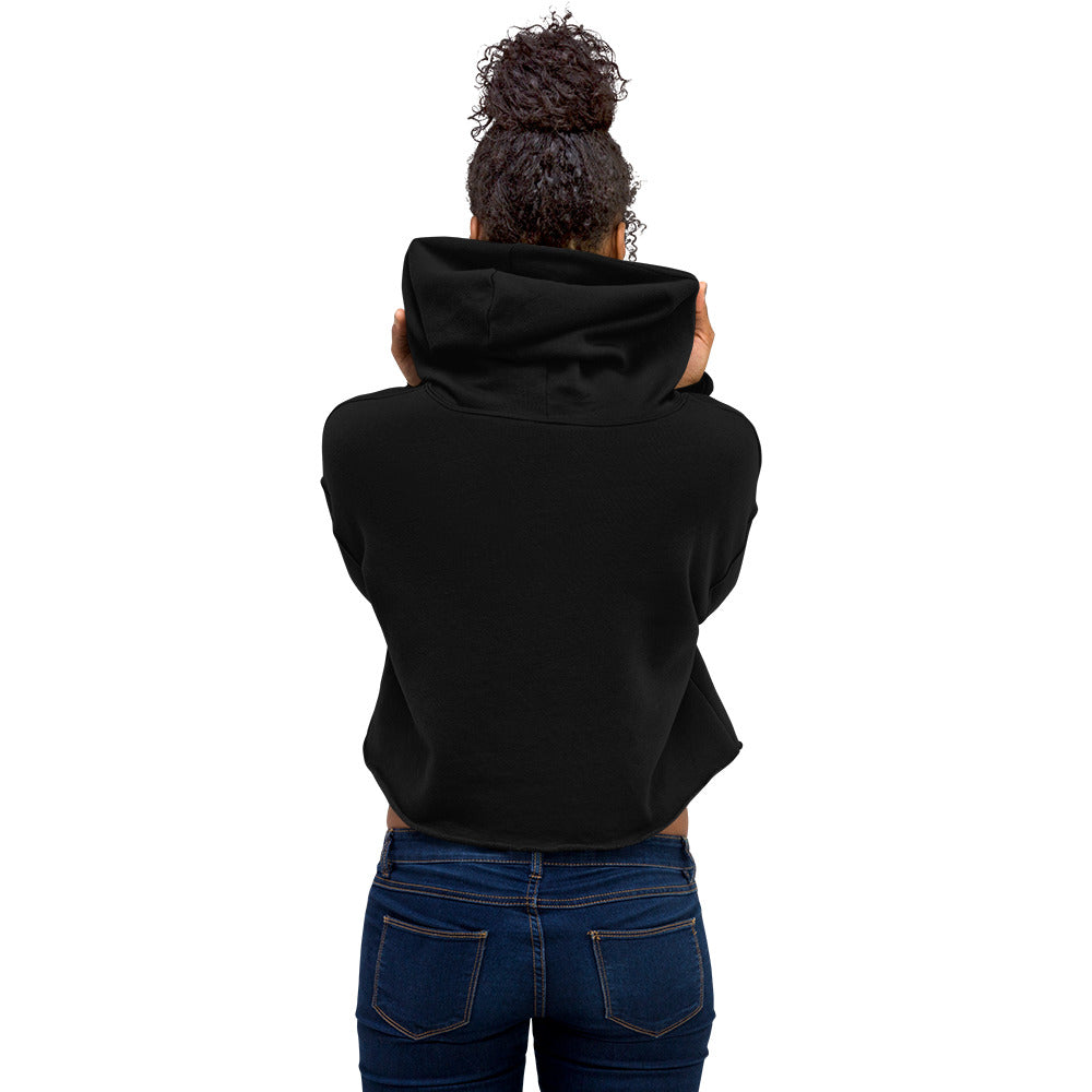 Pink Black Coffee is Nice! Cropped Hoodie