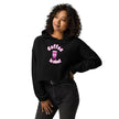 Pink Black Coffee is Nice! Cropped Hoodie