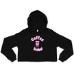 Pink Black Coffee is Nice! Cropped Hoodie