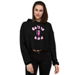 Pink Black Coffee is Nice! Cropped Hoodie
