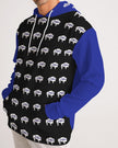 White Innii aka Bison Blue and Black, Native Men Men's Hoodie