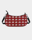 Rainbow Indigenous White Innii aka Bison Red  Petite Canvas Purse