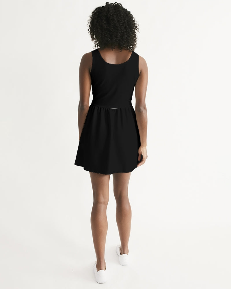 Native Geometric Pattern Women's Scoop Neck Skater Dress