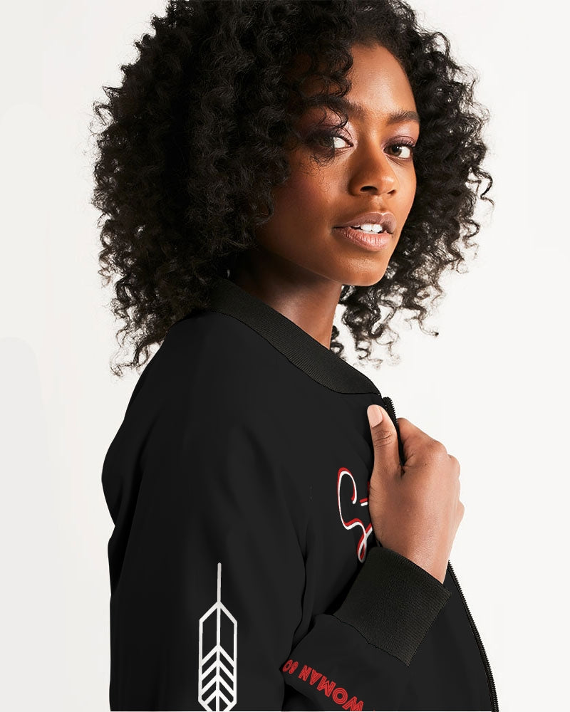 Still here! Native Women Women's Bomber Jacket