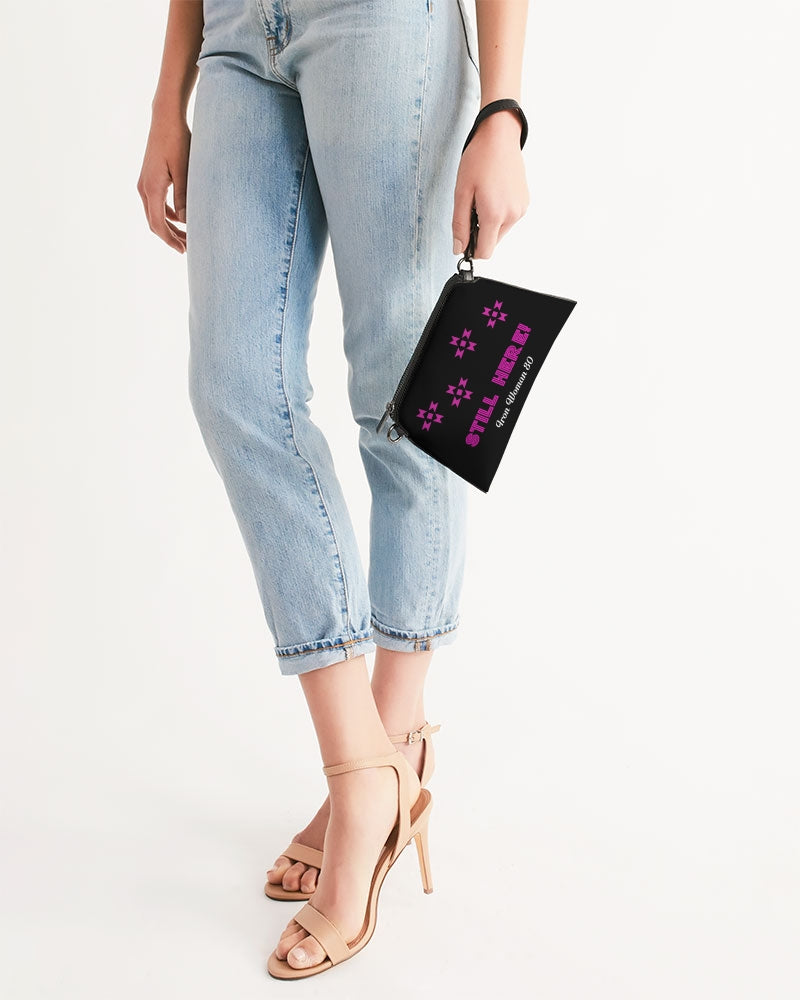Pink Geometric Native Pattern Wristlet