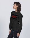Still here! Red, Black and Charcoal Unisex Premium Crewneck Sweatshirt
