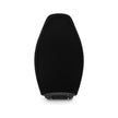 White Geometric and Blue Stars on Black Car Seat Covers