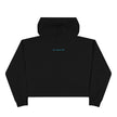 Native Bison and Pattern Crop Hoodie