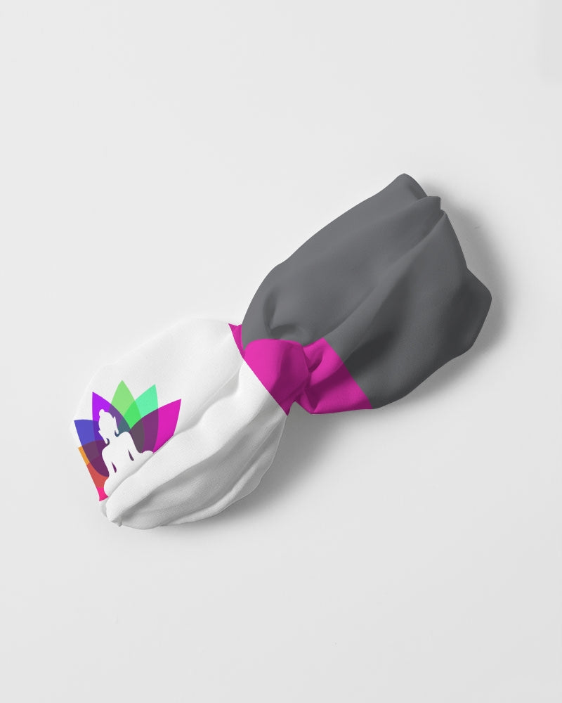 Rainbow Buddha Yoga & Positive Vibes Twist Knot Headband Set