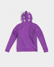 White Innii aka Bison Purple and Black Native Women Women's Hoodie