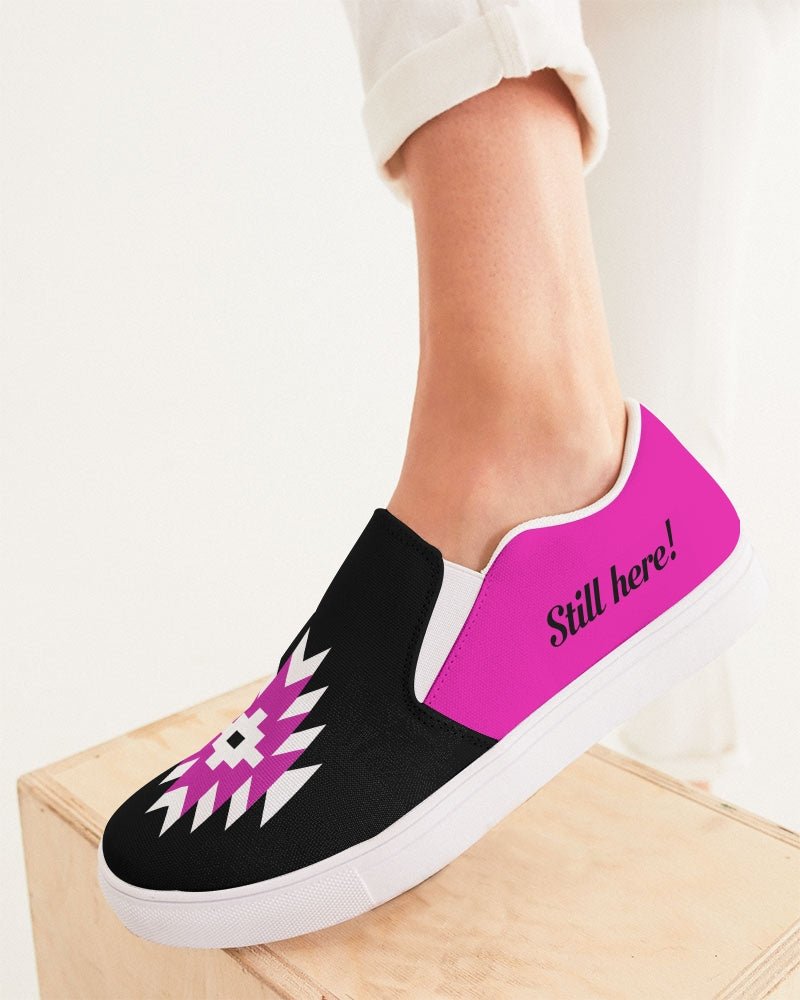 Black Women's Slip-On Canvas Shoe