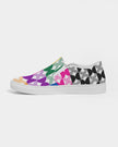 Rainbow Geometric Women's Slip-On Canvas Shoe