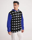 White Innii aka Bison Blue and Black, Native Men Men's Hoodie