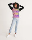 Buddhas always there Pink and Black Sweater, Yoga & Positive Vibes Collection Women's Hoodie
