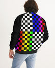 4 sided Checkered Men's Bomber Jacket