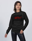 Still here! Red, Black and Charcoal Unisex Premium Crewneck Sweatshirt