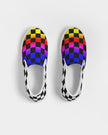 2 sides Checkered Men's Slip-On Canvas Shoe