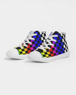 Two sided Checkered Kids Hightop Canvas Shoe