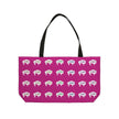 Magenta-Rainbow Native White Innii-Bison-Native Collection-Iron Woman 80 Weekender Tote Bag