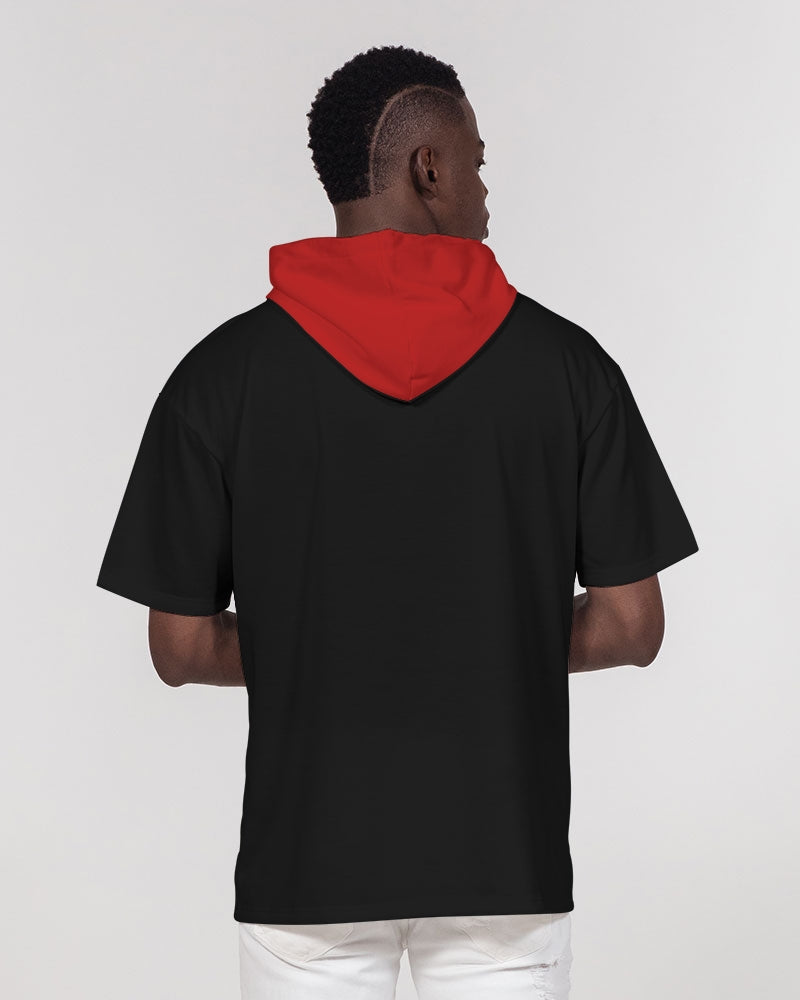 Boxing Red Men's Premium Heavyweight Short Sleeve Hoodie