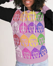 Buddhas always there Pink and Black Sweater, Yoga & Positive Vibes Collection Women's Hoodie