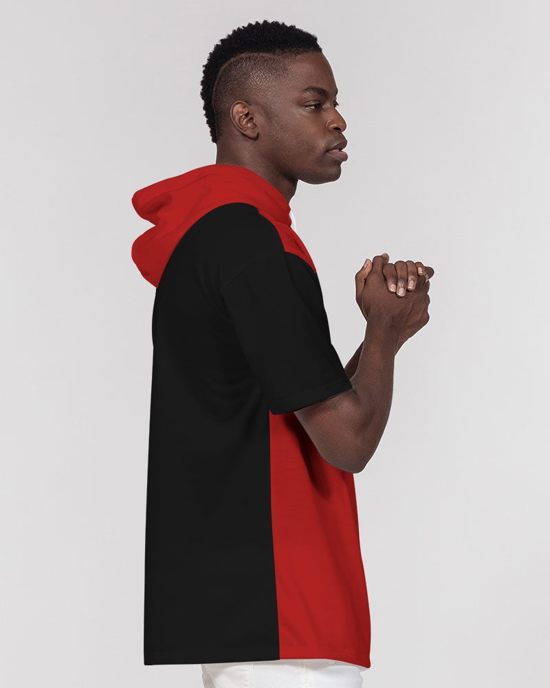 Boxing Red Men's Premium Heavyweight Short Sleeve Hoodie