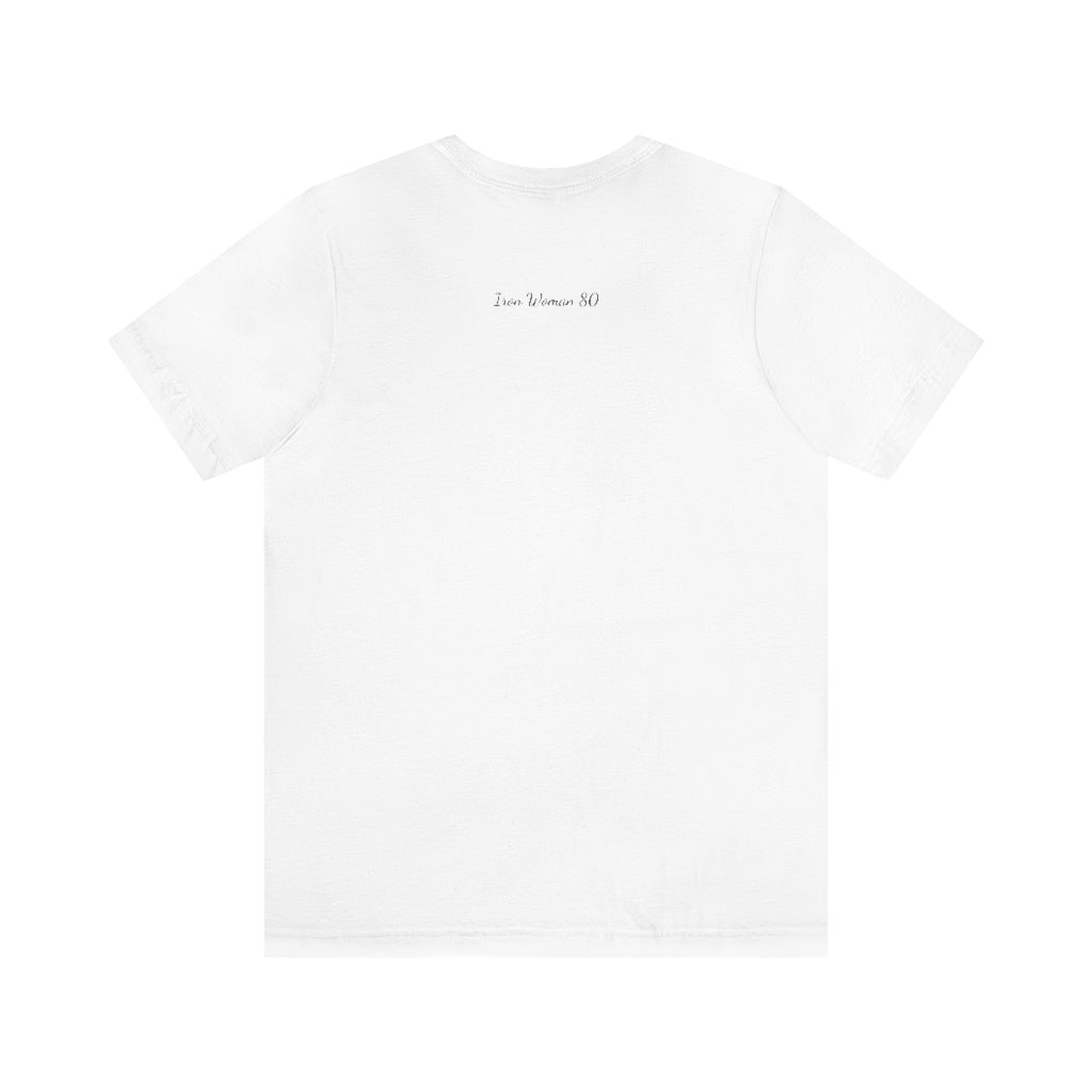 In the Present white/green/silver/teal/pink  Unisex Jersey Short Sleeve Tee