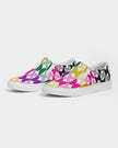 Rainbow Geometric Women's Slip-On Canvas Shoe