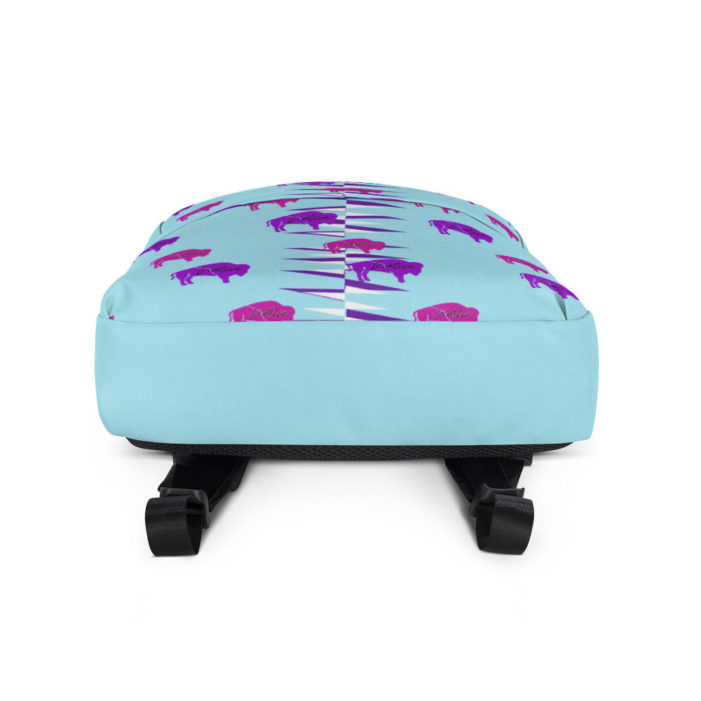 Native Bison Purple and Pink Kid's Backpack