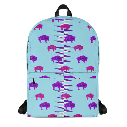 Native Bison Purple and Pink Kid's Backpack