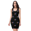 Native Bison Multi Color Magenta Cut & Sew Dress