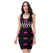 Native Bison Pink with Geometric Cut & Sew Dress