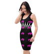 Native Bison Pink with Geometric Cut & Sew Dress
