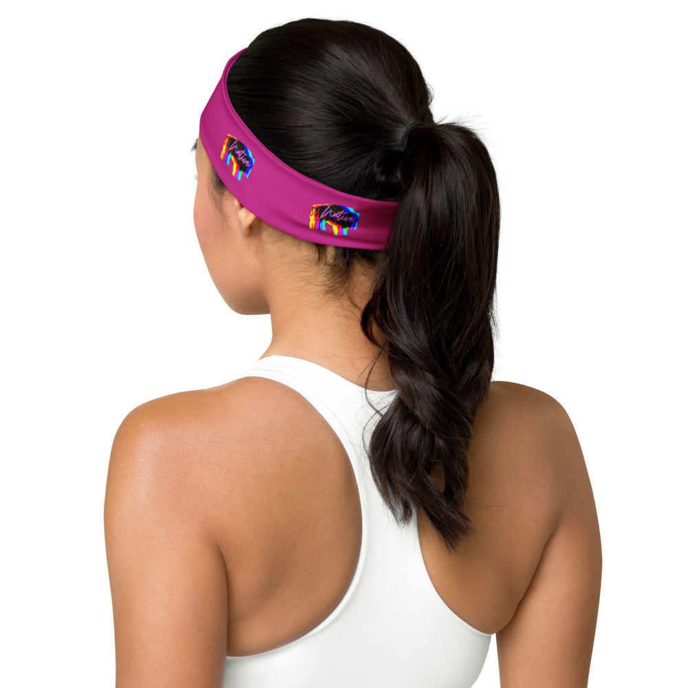 Native Bison Multi Color Magenta Headband