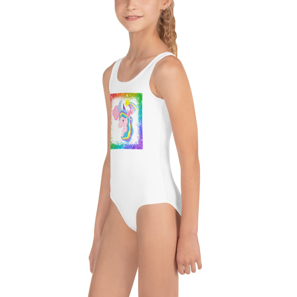 Unicorn Rainbow Dreams All-Over Print Kids Swimsuit