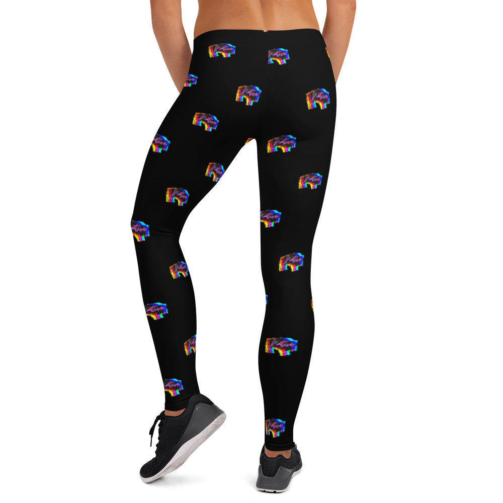 Native Bison Multi Color Adult Leggings