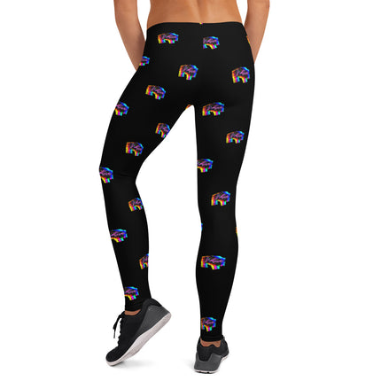 Native Bison Multi Color Adult Leggings