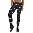 Native Bison White with Pink text Adult Leggings