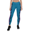 Native Bison Pink with Geometric Pattern Adult Leggings