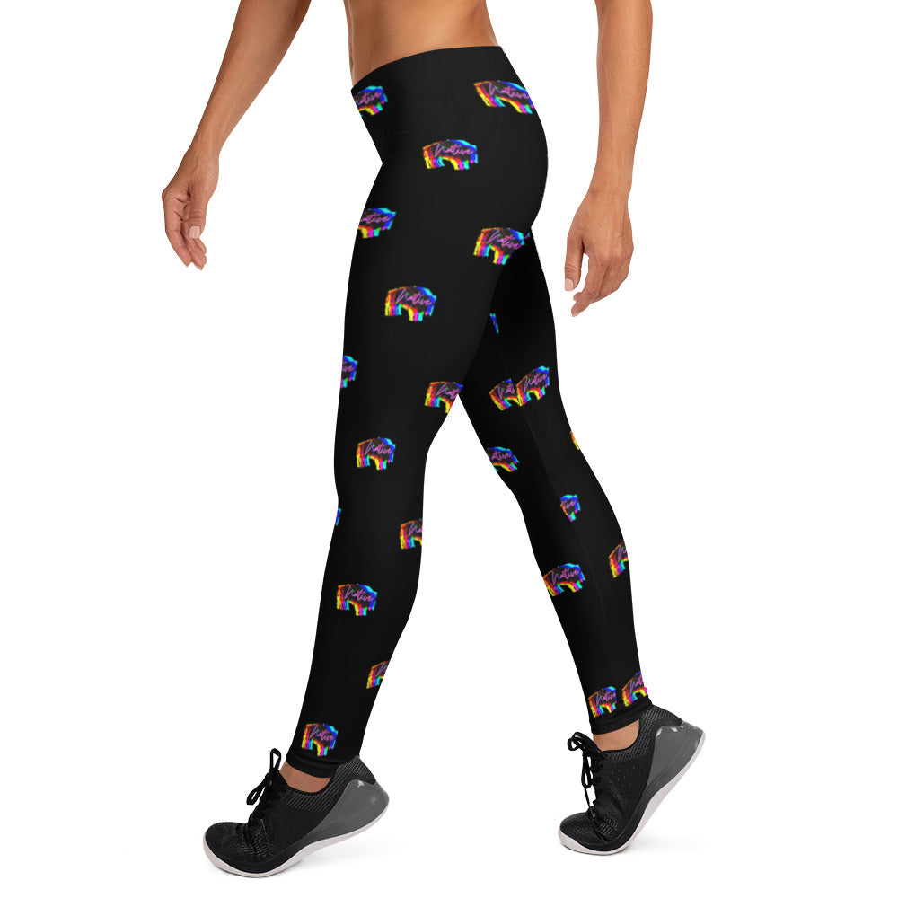 Native Bison Multi Color Adult Leggings