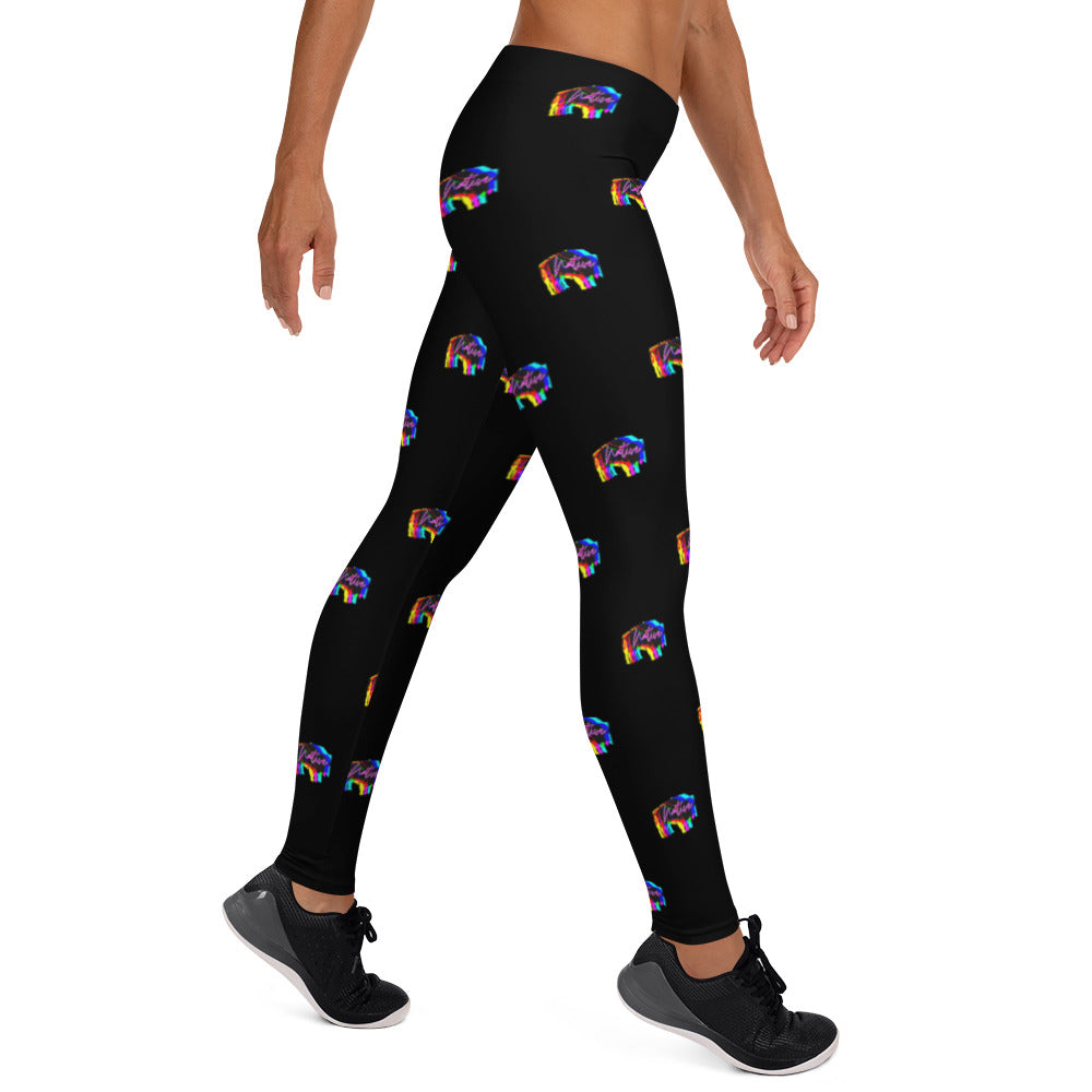 Native Bison Multi Color Adult Leggings
