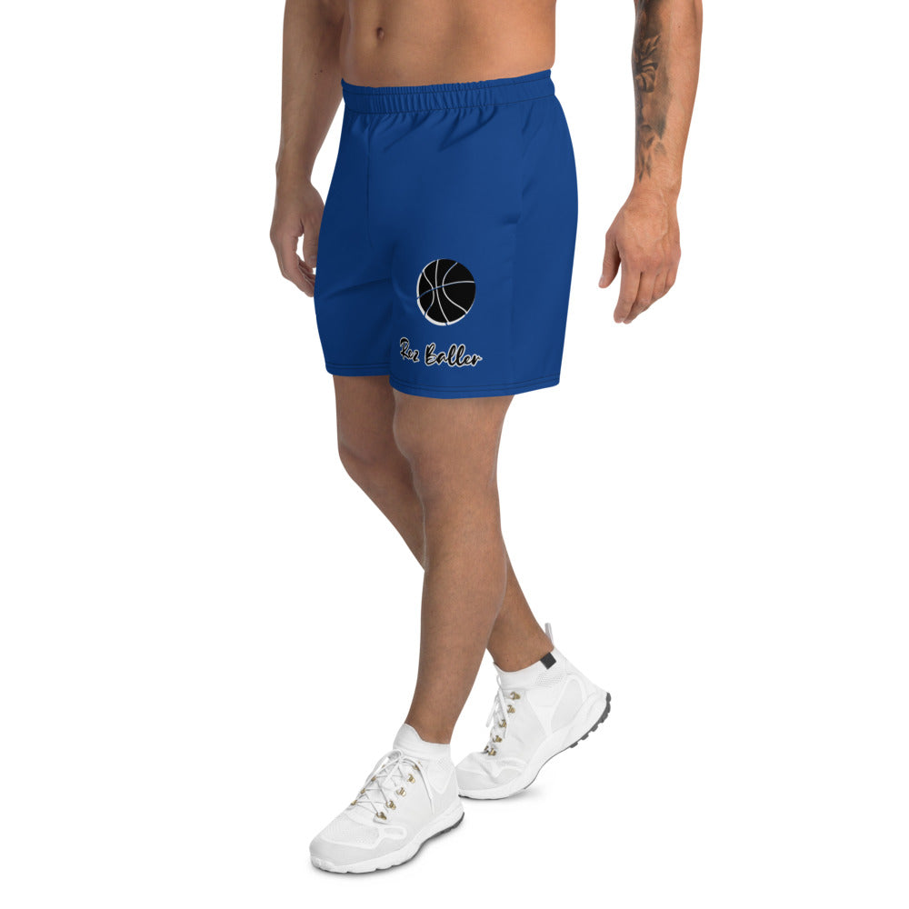 Rez Baller on Blue Men's Athletic Long Shorts
