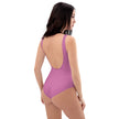 Native Geometric and Floral Pink One-Piece Swimsuit