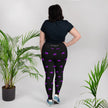 Native Bison Purple All-Over Print Plus Size Adult Leggings