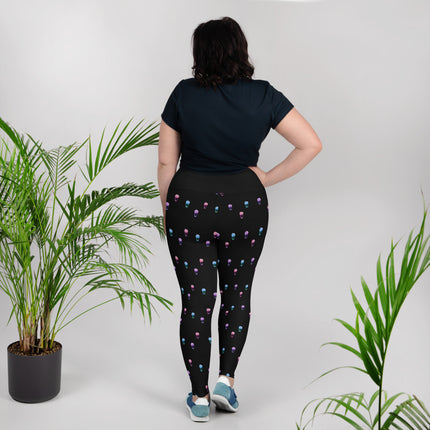 Rainbow Frappuccino All-Over Print Plus Size Adult Leggings