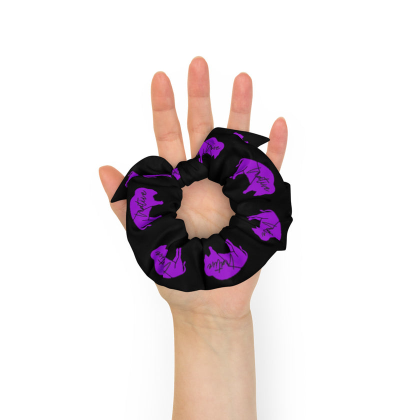 Native Bison Purple Kids Scrunchie
