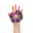 Pink and Black Native Pattern on Geometric pattern Scrunchie