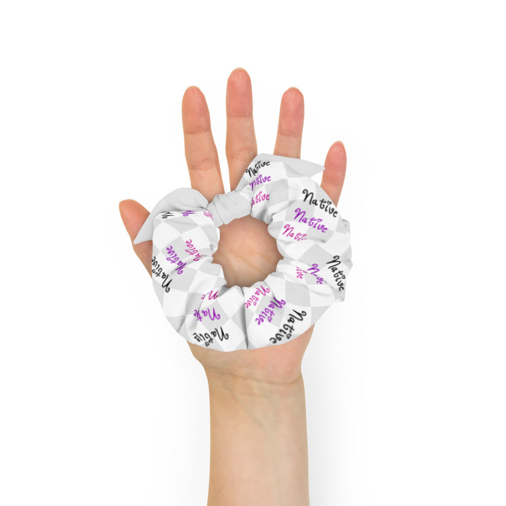 Native Native Native on Geometric Scrunchie