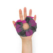 Pink and Black Floral Scrunchie