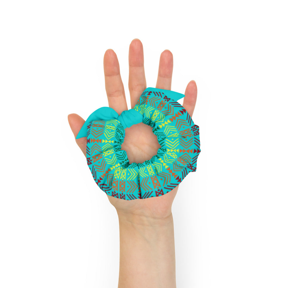 Native Rainbow Pattern Scrunchie